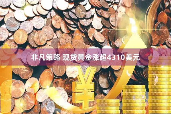 非凡策略 现货黄金涨超4310美元